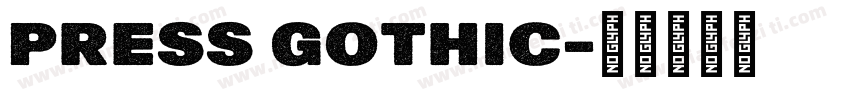 Press Gothic字体转换